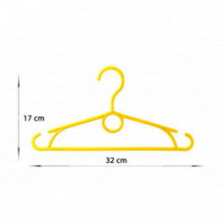 HomelyWorld WZM Colorful Plastic Hangers For Kids 10 pcs.
