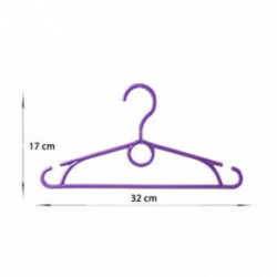 HomelyWorld WZM Colorful Plastic Hangers For Kids 10 pcs.