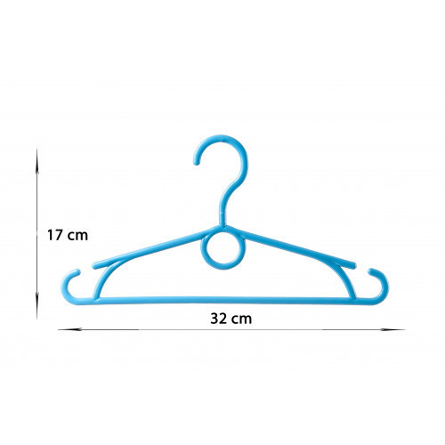 HomelyWorld WZM Colorful Plastic Hangers For Kids 10 pcs.