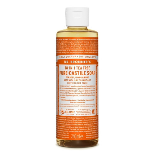 Dr. Bronner's Tea-Tree Pure-Castile Liquid Soap 240ml