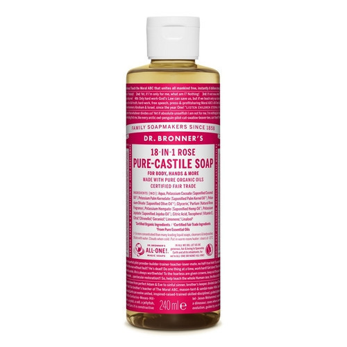 Dr. Bronner's Rose Pure-Castile Liquid Soap 240ml