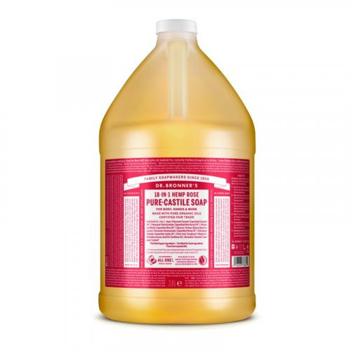 Photos - Soap / Hand Sanitiser Dr. Bronner's Rose Pure-Castile Liquid Soap 3.8l