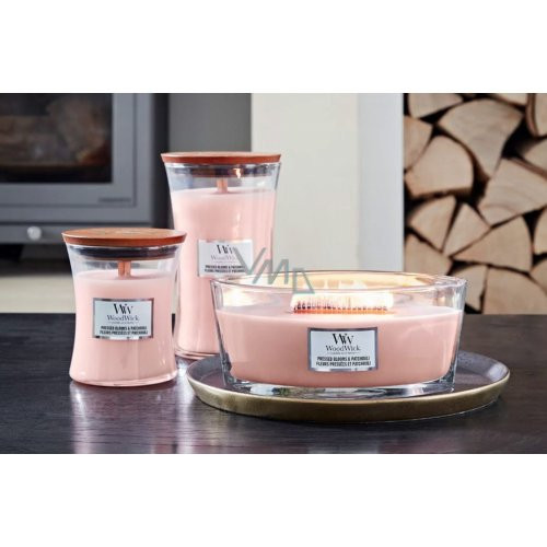 WoodWick Pressed Blooms & Patchouli Candle Heartwick