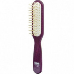 TEK Natural Rectangular Hairbrush Violet