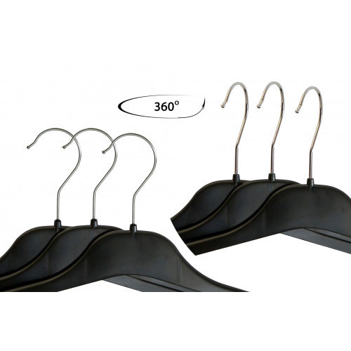 HomelyWorld W007 Hangers for Clothes Black