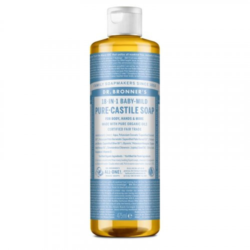 Dr. Bronner's Baby-Mild Unscented Pure-Castile Liquid Soap 240ml