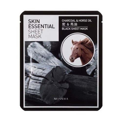 Missha Charcoal & Horse Oil Skin Essential Sheet Mask 23g