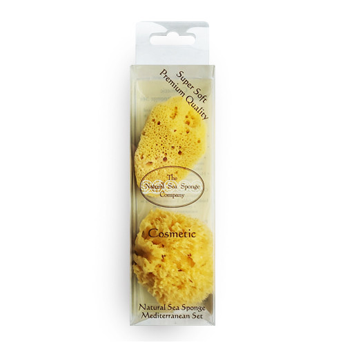 Hydrea London Cosmetic Natural Sea Sponge Set Yellow