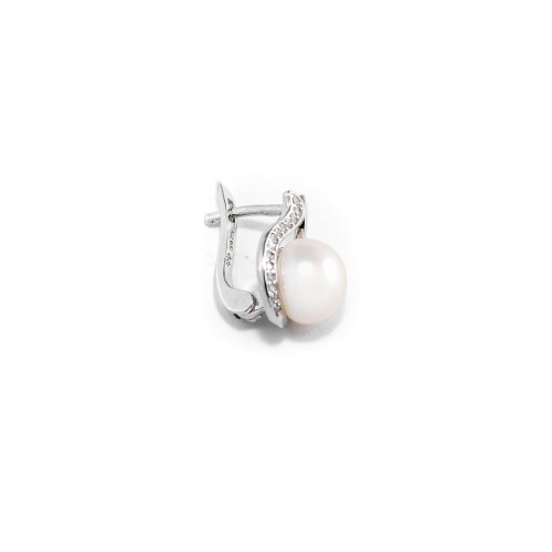 Nilly Silver Earrings With Pearls (Ag925) KS677114