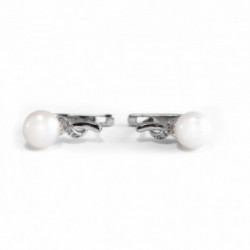 Nilly Silver Earrings With Pearls (Ag925) KS199138