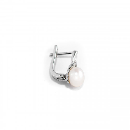 Nilly Silver Earrings With Pearls (Ag925) KS199138