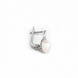 Nilly Silver Earrings With Pearls (Ag925) KS199138