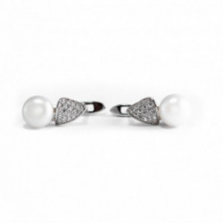 Nilly Silver Earrings With Pearls (Ag925) KS112153