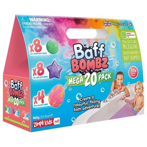 Zimpli Kids BAFF BOMBZ 4 Pack Mega 20 Pack