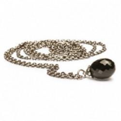 Trollbeads Fantasy Necklace With Black Onyx and Giant Lotus Pendant 70cm