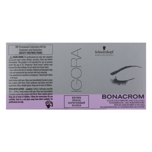 Schwarzkopf Professional Igora Bonacrom Dye Lashes And Brows Black