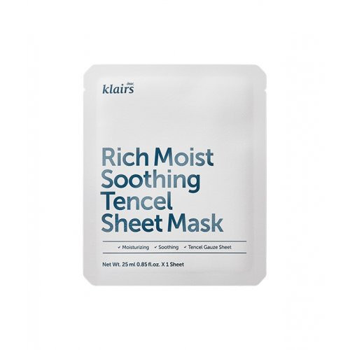 Photos - Facial Mask Klairs Rich Moist Soothing Tencel Sheet Mask 25ml 