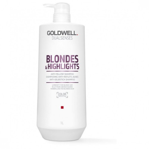 Photos - Hair Product GOLDWELL Dualsenses Blondes & Highlights Anti-Yellow Shampoo 1000ml 