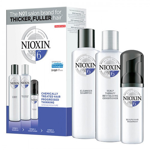 Nioxin SYS6 Care System Trial Kit for Chemically Treated Hair with Progressed Thinning Small