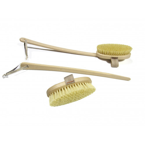 Photos - Makeup Brush / Sponge Hydrea London Hydrea London Cactus Bristle Long Handle Dry Skin Body Brush