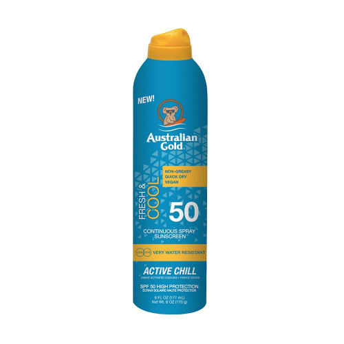 Australian Gold Active Chill Continuous Spray Sunscreen SPF50 177ml