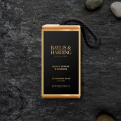 Baylis & Harding Signature Men's Black Pepper & Ginseng Soap on a Rope 200g