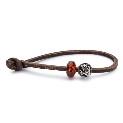 Trollbeads Single Leather Bracelet Black