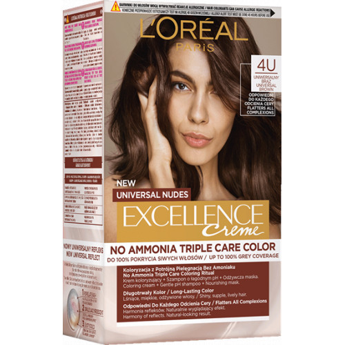 L'Oréal Paris Excellence Creme Universal Nudes Permanent Hair Dye 4U Universal Brown