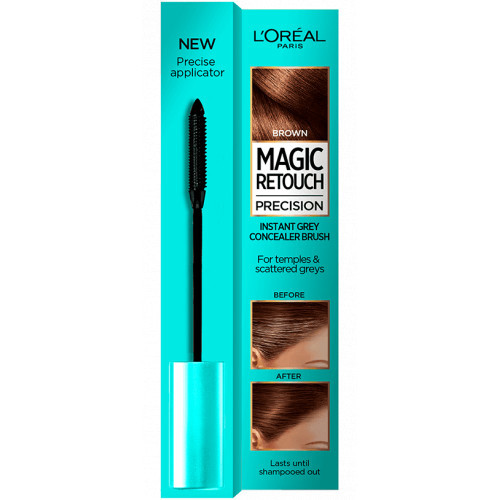 Photos - Comb LOreal L'Oréal Paris Magic Retouch Precision Concealer Brush Brown 