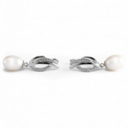Nilly Silver Earrings With Pearls (Ag925) KS896819