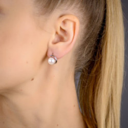 Nilly Silver Earrings With Pearls (Ag925) KS525142