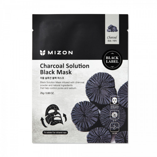 Photos - Facial Mask Mizon Charcoal Solution Black Mask 25g 