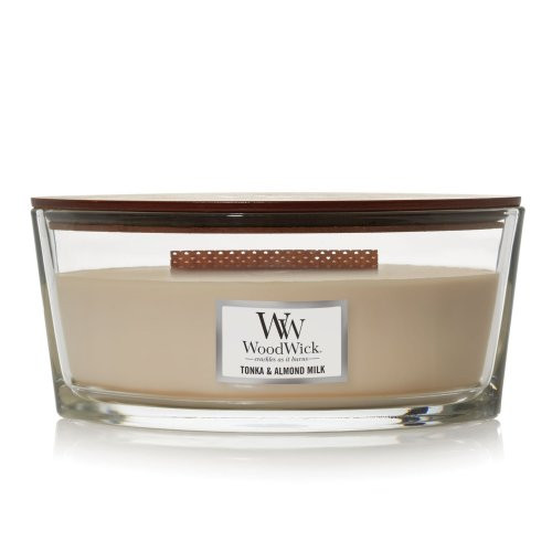 WoodWick Tonka & Almond Milk Candle Heartwick