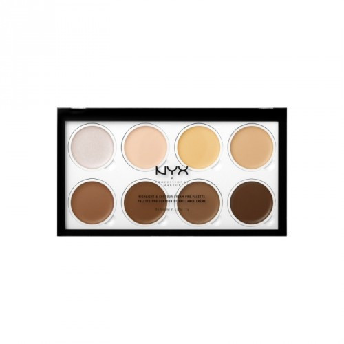 NYX Professional Makeup Highlight & Contour Cream Pro Palette 16g