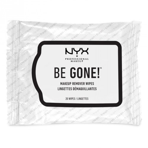 NYX Professional Makeup Be Gone! Makeup Remover Wipes 20pcs