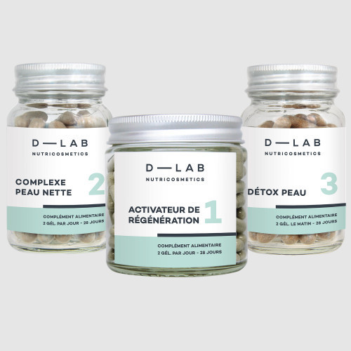 D-LAB Nutricosmetics Peau-Parfaite Food Supplement Program For Perfect Skin 1 Month