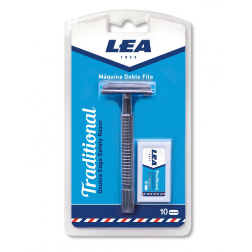 LEA Traditional Double Edge Safety Razor Platinum