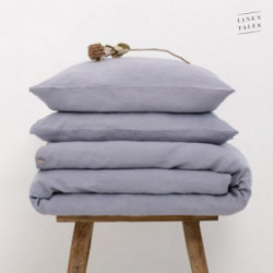 Linen Tales Dapple Grey Hemp Duvet Cover Set 200x200 50x70*2