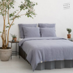 Linen Tales Dapple Grey Hemp Duvet Cover Set 200x200 50x70*2