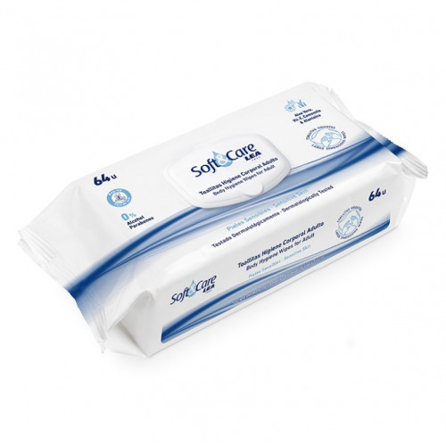 LEA Soft & Care Adult Wet Wipes 64 pcs