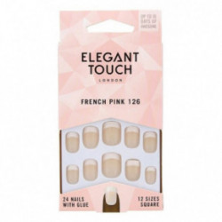 Elegant Touch French Pink 126 Square Nails Gift set