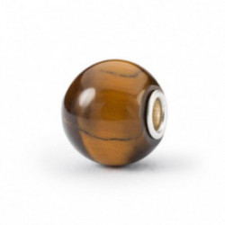 Trollbeads Jumbo Round Yellow Tiger Eye Bead 1pcs