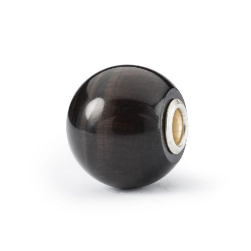 Trollbeads Jumbo Round Black Cat's Eye Bead 1pcs