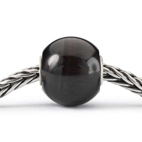 Trollbeads Jumbo Round Black Cat's Eye Bead 1pcs