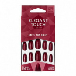 Elegant Touch Colour Nails Coffin Steel The Night*