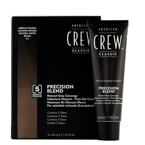 Photos - Hair Dye American Crew Precision Blend Natural Gray Hair Coverage Natural Braun 4-5 