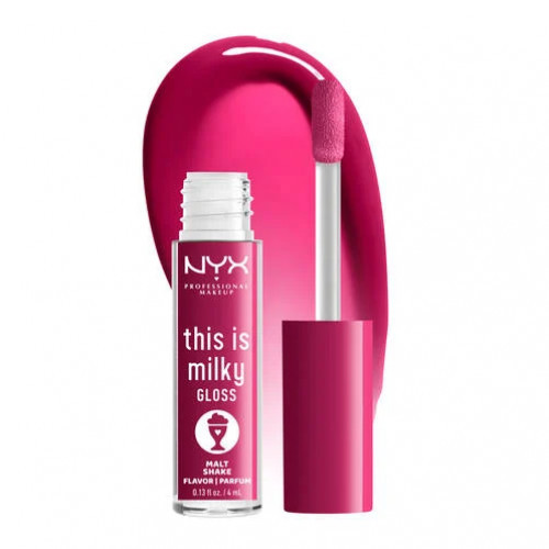 Photos - Lipstick & Lip Gloss NYX Professional Makeup This Is Milky Gloss Vegan Lip Gloss Malt Shake 