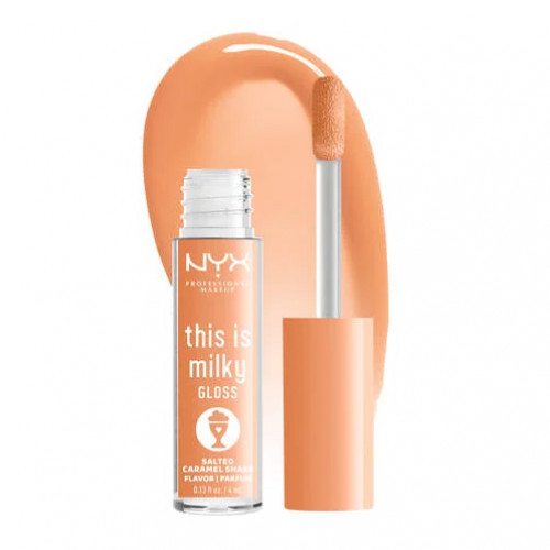 Photos - Lipstick & Lip Gloss NYX Professional Makeup This Is Milky Gloss Vegan Lip Gloss Salted Caramel 