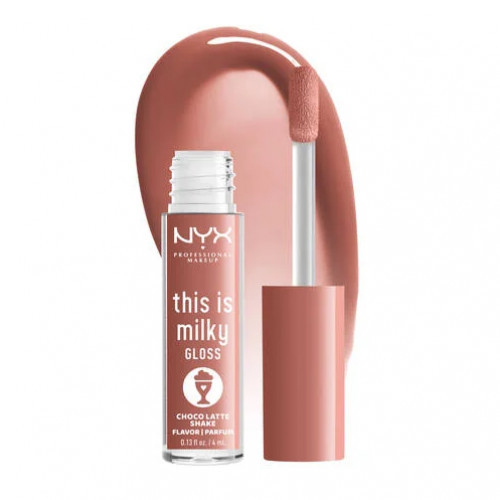 Photos - Lipstick & Lip Gloss NYX Professional Makeup This Is Milky Gloss Vegan Lip Gloss Choco Latte Sh 
