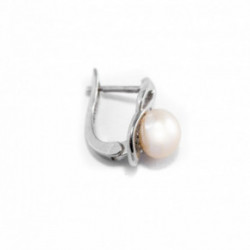 Nilly Silver Earrings With Pearls (Ag925) KS249506